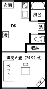 つくばウィークリーマンションの間取図