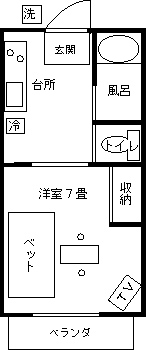 つくばウィークリーマンションの間取図