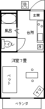 つくばウィークリーマンションの間取図