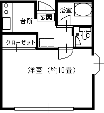 つくばウィークリーマンションの間取図