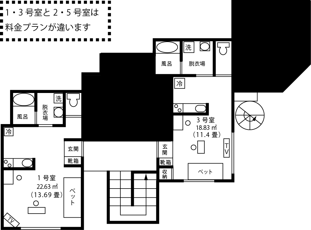 つくばウィークリーマンションの間取図