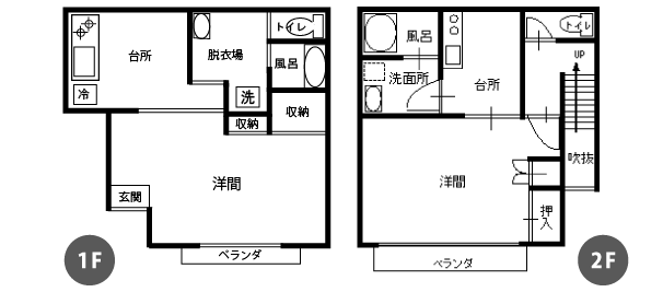 つくばウィークリーマンションの間取図