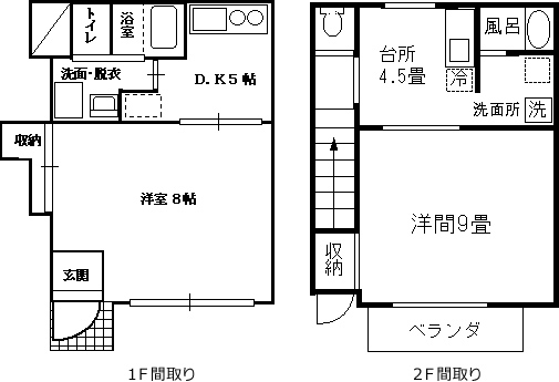 つくばウィークリーマンションの間取図