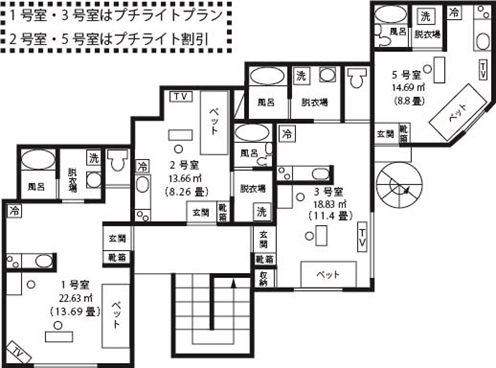 つくばウィークリーマンションの間取図