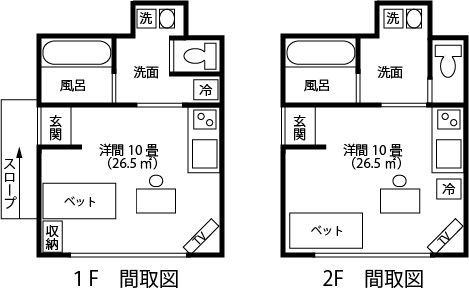 つくばウィークリーマンションの間取図